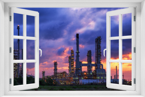 Fototapeta Naklejka Na Ścianę Okno 3D - Oil refinery