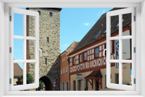 Fototapeta Naklejka Na Ścianę Okno 3D - Stadtturm in Höchstadt an der Aisch
