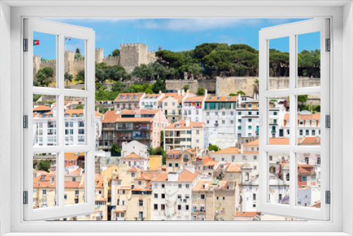 Fototapeta Naklejka Na Ścianę Okno 3D - Panorama Lisbon Caxtle