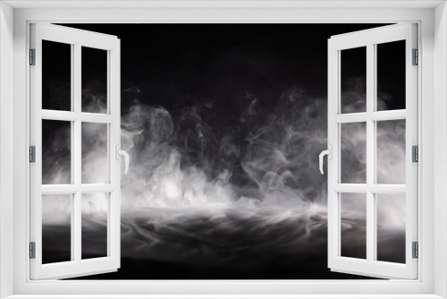 Fototapeta Naklejka Na Ścianę Okno 3D - Abstract smoke on a dark background