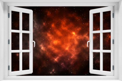 Fototapeta Naklejka Na Ścianę Okno 3D - Abstract background, distant haze clouds in space, galaxy. Illustration.