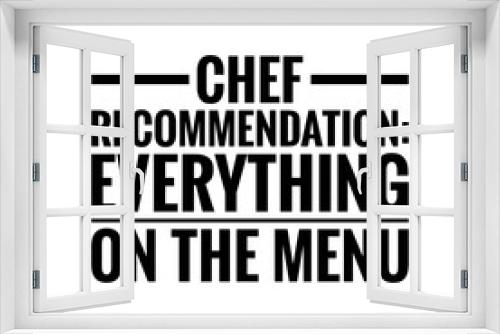 Fototapeta Naklejka Na Ścianę Okno 3D - ''Chef recommendation'' Quote Illustration Design