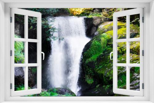 Fototapeta Naklejka Na Ścianę Okno 3D - waterfall in the forest