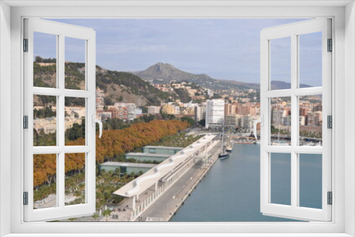 Fototapeta Naklejka Na Ścianę Okno 3D - Malaga, tourist city on the coast of Spain, Costa del Sol, 