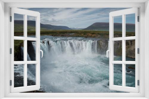Fototapeta Naklejka Na Ścianę Okno 3D - La Cascada se los Dioses, Godafoss, Iceland