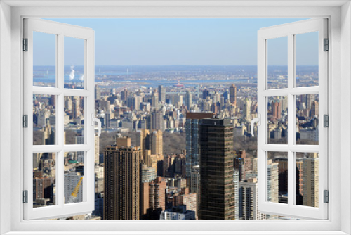 Fototapeta Naklejka Na Ścianę Okno 3D - Manhattan Skyline New York USA
