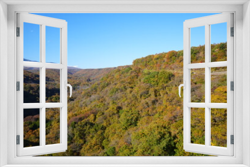 Fototapeta Naklejka Na Ścianę Okno 3D - Autumn Landscape of Yatsugatake in Yamanashi, Japan - 日本 山梨県 八ヶ岳 紅葉