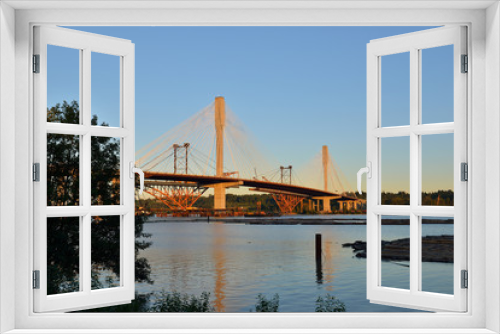 Fototapeta Naklejka Na Ścianę Okno 3D - The New Port Mann Bridge