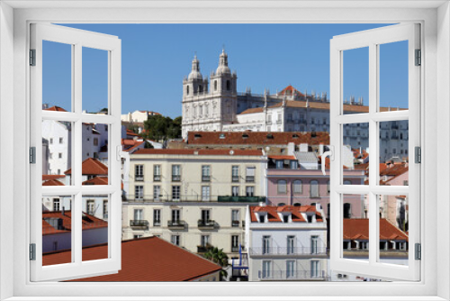 Typical buildings in the old part of Lisbon.