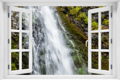 Fototapeta Naklejka Na Ścianę Okno 3D - Dog Creek Falls, Columbia River Gorge, Cook, Washington, USA