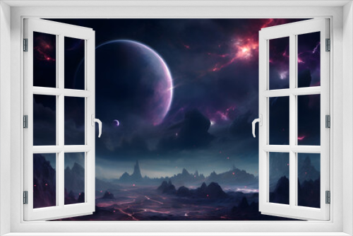 Fototapeta Naklejka Na Ścianę Okno 3D - Distant space, universe