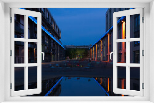 Fototapeta Naklejka Na Ścianę Okno 3D - sulzerareal-winterthur-bluehour-89