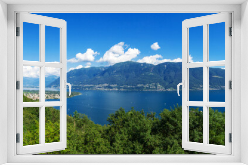 Fototapeta Naklejka Na Ścianę Okno 3D - Panoramic view of villa