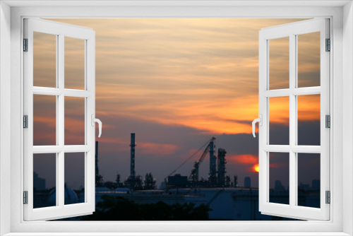Fototapeta Naklejka Na Ścianę Okno 3D - Oil refinery