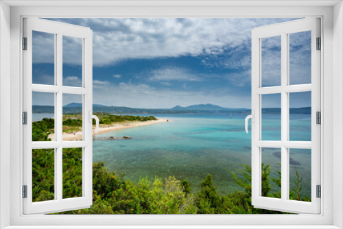 Fototapeta Naklejka Na Ścianę Okno 3D - Divari beach view in Greece