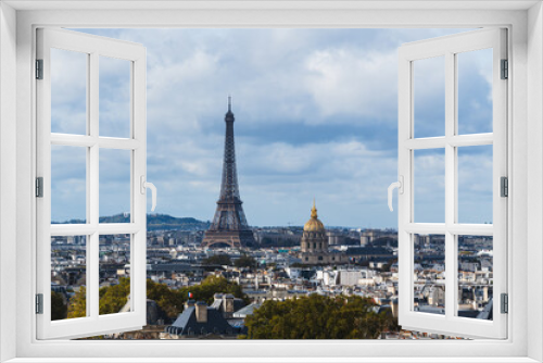 Fototapeta Naklejka Na Ścianę Okno 3D - Paris skyline panorama with the Eiffel Tower