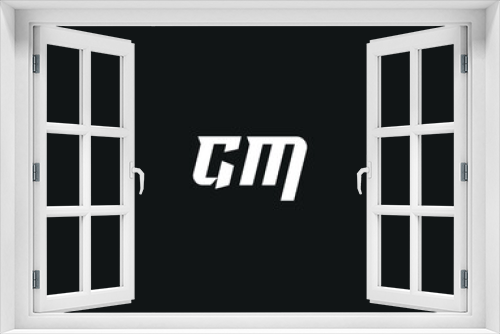 GM letter logo design and initial logo