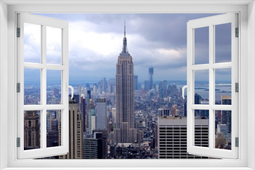 Fototapeta Naklejka Na Ścianę Okno 3D - Manhattan panorama