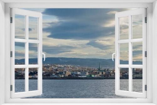 Fototapeta Naklejka Na Ścianę Okno 3D - View from Trondheim, Norway