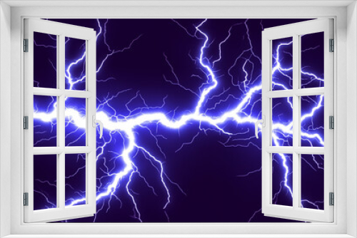 Static electricity. Design of lightning with static electricity. Blue electric discharge, plasma and energy background. World Static Electricity Day. January 9th