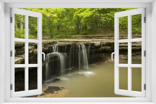 Fototapeta Naklejka Na Ścianę Okno 3D - Stone Creek Waterfall