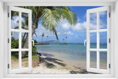 Fototapeta Naklejka Na Ścianę Okno 3D - View from Kahala Beach