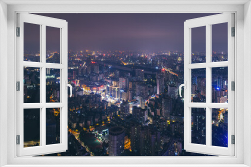 Fototapeta Naklejka Na Ścianę Okno 3D - Aviation in China Nanning Modern Urban Architectural Landscape Skyline