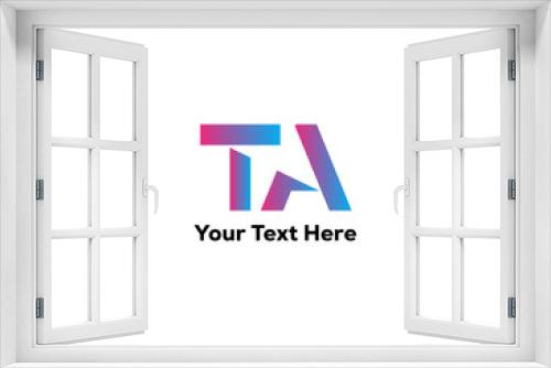 Creative professional TA logo design 