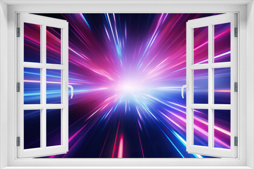 Neon Light speed flash cyberpunk background