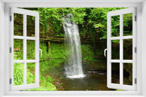 Fototapeta Naklejka Na Ścianę Okno 3D - Glencar, Ireland - september 15 2022 : Glencar waterfall