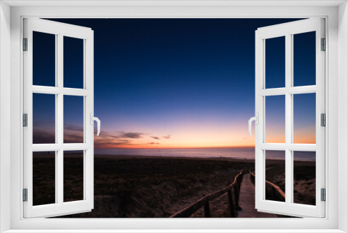Fototapeta Naklejka Na Ścianę Okno 3D - Beach Sunset, Hossegor, France