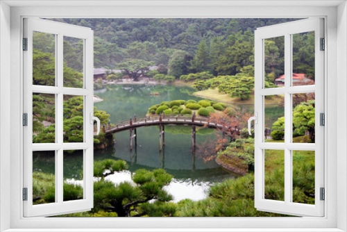 Fototapeta Naklejka Na Ścianę Okno 3D - Ritsurin Gardens, Takamatsu, Honshu Island, Japan