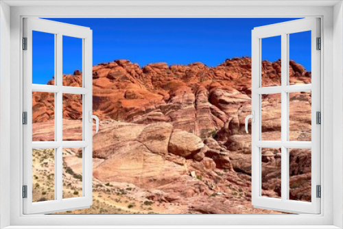 Fototapeta Naklejka Na Ścianę Okno 3D - Wonderful Red Rock Canyon in Nevada - travel photography