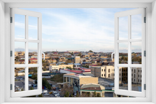 Fototapeta Naklejka Na Ścianę Okno 3D - the panoramic shot of a city in the Silk Road