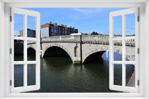 Fototapeta Naklejka Na Ścianę Okno 3D - Dublino - Ponte Mellows da Arran Quay