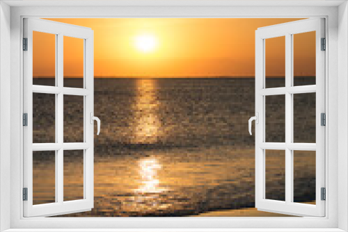 Fototapeta Naklejka Na Ścianę Okno 3D - Beach Sunset