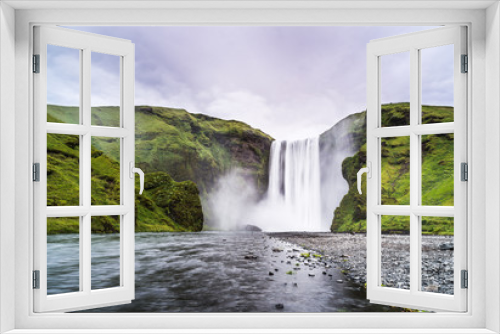 Fototapeta Naklejka Na Ścianę Okno 3D - Skogafoss - Island