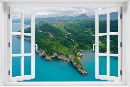 Fototapeta Naklejka Na Ścianę Okno 3D - Beautiful landscape of Gideros Bay - Cide, Kastamonu, Turkey