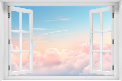Pastel gradient background with gentle clouds Copy space image Place for adding text or design