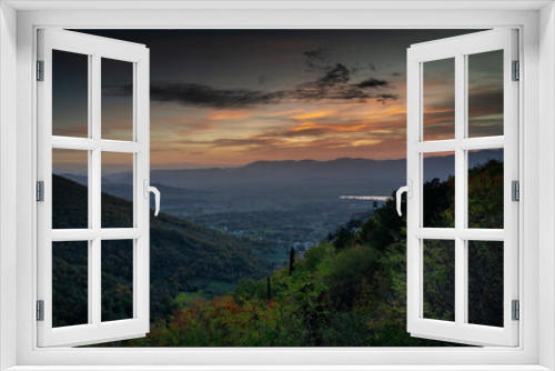 Fototapeta Naklejka Na Ścianę Okno 3D - tramonto all`imbrunire