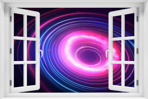 Vortex, neon realism, Doppler effect, iridescent, latent space