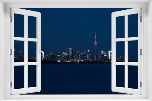 Fototapeta Naklejka Na Ścianę Okno 3D - Toronto city skyline at night