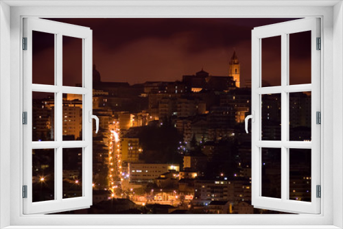 Fototapeta Naklejka Na Ścianę Okno 3D - Chieti di notte