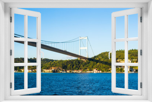 Fototapeta Naklejka Na Ścianę Okno 3D - Fatih Sultan Mehmet Bridge over the Bosphorus strait in Istanbul