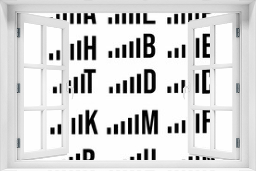 Fototapeta Naklejka Na Ścianę Okno 3D - Signal icon design with letters