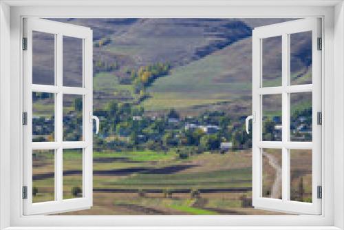 Fototapeta Naklejka Na Ścianę Okno 3D - Rural landmark with settlements, Armenia