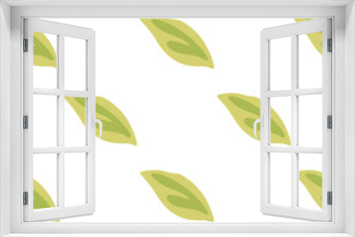 Fototapeta Naklejka Na Ścianę Okno 3D - Elegant vector pattern with green foliage.