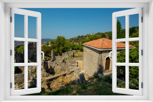 Fototapeta Naklejka Na Ścianę Okno 3D - Streets, houses, ruins and fortress walls of the old town Bar. Europe. Montenegro
