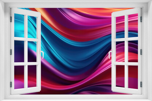 Colorful abstract wave pattern.