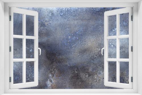 Fototapeta Naklejka Na Ścianę Okno 3D - Dark blue abstract or frosted glass texture